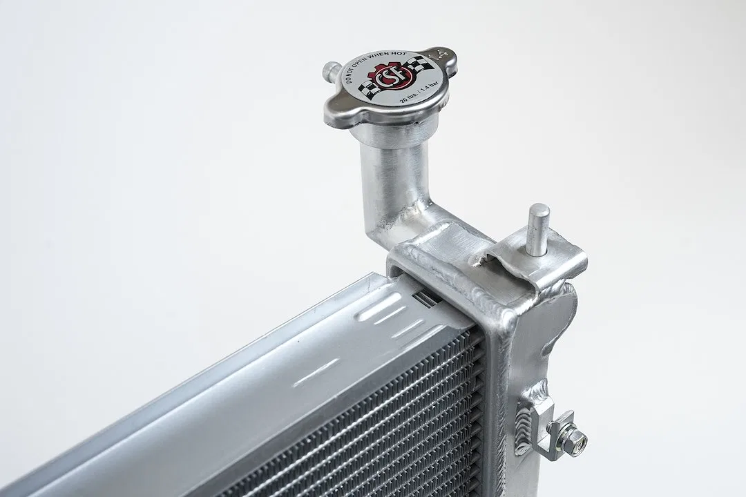 7216 – CSF RADIATOR Radiator, Two Row Smooth Satin Aluminum Core - view 3